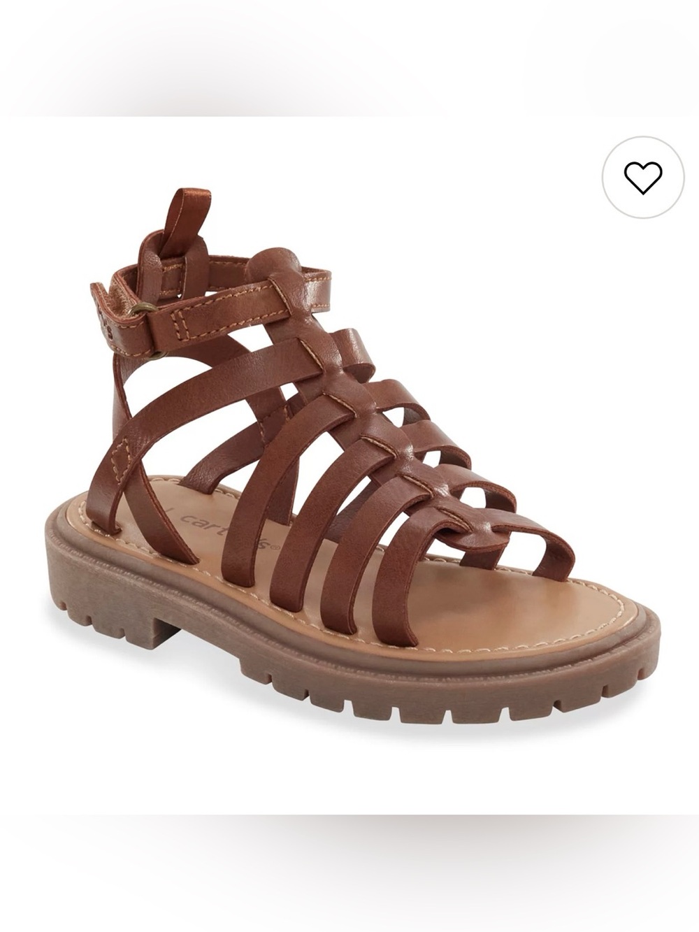 Carter's Brown Strappy Gladiator Sandal for Women